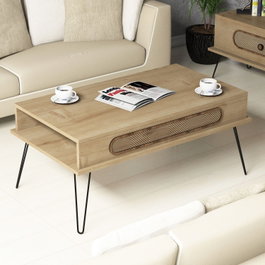 Hanah Home Mesa de centro Ekol - Oak